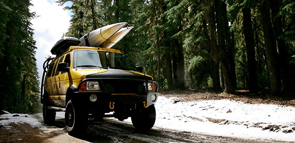 SUV-Traveling-on-Dirt-Road