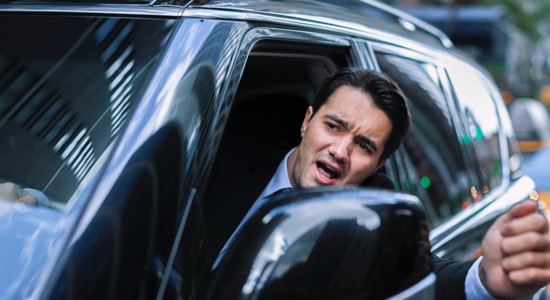 Driver-Yelling-Out-Car-Window