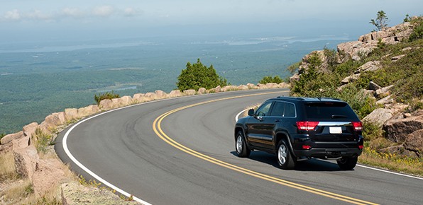 SUV-on-Curvy-Road